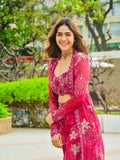 Designer Sharara Set Classy Tones With Premium Tibby Silk Fabric