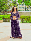 Designer Sharara Set Classy Tones With Premium Tibby Silk Fabric