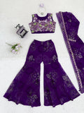 Designer Sharara Set Classy Tones With Premium Tibby Silk Fabric