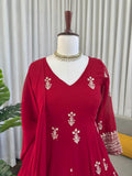 Faux Georgette Thread with Sequence work & Soft Micro Cotton Lining Salwar Kameez