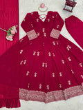 Faux Georgette Thread with Sequence work & Soft Micro Cotton Lining Salwar Kameez