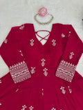 Faux Georgette Thread with Sequence work & Soft Micro Cotton Lining Salwar Kameez