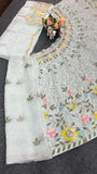 Sky-blue Organza Silk with Embroidery Sequins Work Beautiful Lehenga Choli