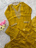 Roman Silk with Beautiful Embroidery With Sequence Work Salwar Kameez
