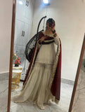 EXCLUSIVE AND TRENDY FOR WEDDING SEASON SEQUENCE EMBROIDERED TOP SARARA AND DUPATTA