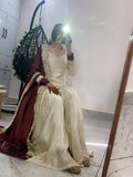 EXCLUSIVE AND TRENDY FOR WEDDING SEASON SEQUENCE EMBROIDERED TOP SARARA AND DUPATTA