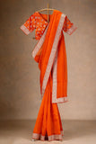 Designer Saree on Heavy Organza Silk Fabric with Thread & Sequence work