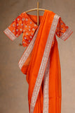 Designer Saree on Heavy Organza Silk Fabric with Thread & Sequence work