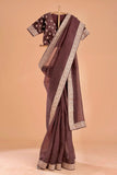 Designer Saree on Heavy Organza Silk Fabric with Thread & Sequence work