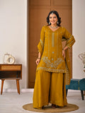 New Designer Party Wear Look Top Sharara Plazzo and Dupatta