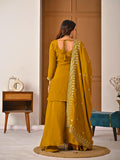 New Designer Party Wear Look Top Sharara Plazzo and Dupatta