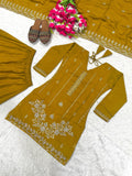New Designer Party Wear Look Top Sharara Plazzo and Dupatta