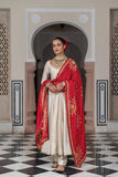 DESIGNER AND ELEGANCE GOWN IN THREE PIECE WITH PRINTED BANDHNI DUPATTA