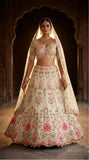 Faux Georgette with Embroidery Sequins Cut Work Beautiful Lehenga Choli