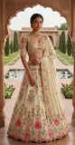 Faux Georgette with Embroidery Sequins Cut Work Beautiful Lehenga Choli