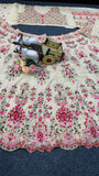 Faux Georgette with Embroidery Sequins Cut Work Beautiful Lehenga Choli