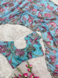 Most Beautiful Latest Tabby Silk Party Wear Saree With  Beautiful Sequins And Mirror Work