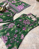 Premium Faux Georgette Fabric & Beautiful Digital Print with Hand Sequins Work Salwar Kameez