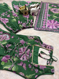 Premium Faux Georgette Fabric & Beautiful Digital Print with Hand Sequins Work Salwar Kameez