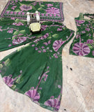 Premium Faux Georgette Fabric & Beautiful Digital Print with Hand Sequins Work Salwar Kameez
