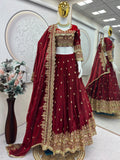 Designer Party Wear Look Heavy Two Tone Fandy Silk Ready to Wear Lehenga Choli