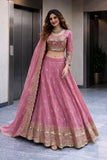 Designer Party Wear Look Heavy Two Tone Fandy Silk Ready to Wear Lehenga Choli