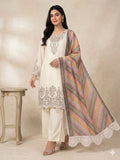 WEDDING SEASON WEAR BEAUTIFUL SEQUENCE EMBROIDERED TOP PLAZZO WITH DUPATTA