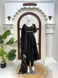 Vichitra Silk with Soft Micro Cotton Lining Thread with Sequence Work Salwar Kameez
