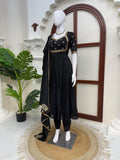 Vichitra Silk with Soft Micro Cotton Lining Thread with Sequence Work Salwar Kameez