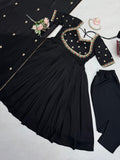 Vichitra Silk with Soft Micro Cotton Lining Thread with Sequence Work Salwar Kameez
