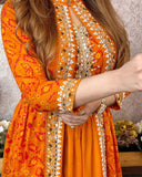 HEAVY GEORGETTE WITH EMBROIDERY WORK BELT LEHENGA KOTI BLOUSE SET