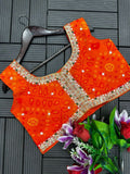 HEAVY GEORGETTE WITH EMBROIDERY WORK BELT LEHENGA KOTI BLOUSE SET