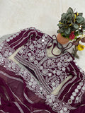 Premium And Classic Faux Georgette Designer Soft Saree With Laheriya Pattern