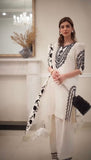 Designer Party Wear Pure Natural Crepe Top & Farshi Palazzo With Dupatta Set