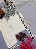 Designer Party Wear Pure Natural Crepe Top & Farshi Palazzo With Dupatta Set