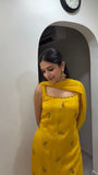 Beautifal Chinon Silk Sharara Set Classy Tones with Premium Fabric