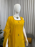 Beautifal Chinon Silk Sharara Set Classy Tones with Premium Fabric