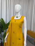Beautifal Chinon Silk Sharara Set Classy Tones with Premium Fabric