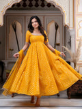 Chanderi Jacquard Butti with Real Mirror With Fancy Lace Salwar Kameez