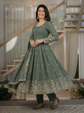 Heavy Crunchy Silk Material With 5mm Sequence Embroidery Work Salwar Kameez