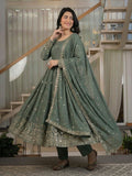 Heavy Crunchy Silk Material With 5mm Sequence Embroidery Work Salwar Kameez