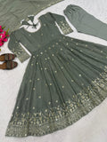 Heavy Crunchy Silk Material With 5mm Sequence Embroidery Work Salwar Kameez