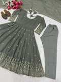 Heavy Crunchy Silk Material With 5mm Sequence Embroidery Work Salwar Kameez