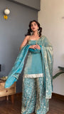 Fendy silk with Soft Micro Cotton Lining & Thread with Sequence Work Salwar Kameez