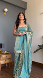 Fendy silk with Soft Micro Cotton Lining & Thread with Sequence Work Salwar Kameez