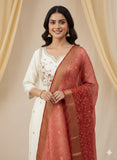 Roman Silk with Beautiful Embroidery With Sequence Work Salwar Kameez