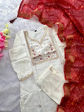 Roman Silk with Beautiful Embroidery With Sequence Work Salwar Kameez