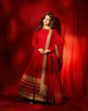 Vichitra Silk with Soft Micro Cotton Lining & Thread with Sequence Work Salwar Kameez