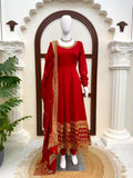 Vichitra Silk with Soft Micro Cotton Lining & Thread with Sequence Work Salwar Kameez
