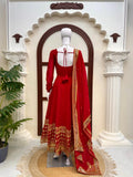 Vichitra Silk with Soft Micro Cotton Lining & Thread with Sequence Work Salwar Kameez